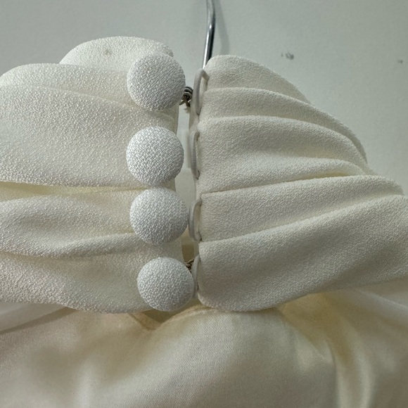 Justin Alexander High Neck Long Sleeve Fit and Flare Wedding Dress - Picture 7 of 9